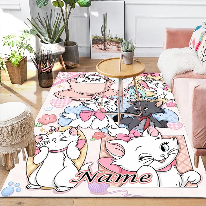Custom 1Pc Artemis Cats Tea Party Rug Office Carpet Indoor Outdoor Entrance Doormat Nonslip Soft And Comfortable Living Room D916121