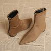 2026 Nuovi Stivaletti da Donna a Punta in Camoscio Scarpe Chunky Designer Moda Inverno Stivali da Donna Scarpe Chelsea Donna Botas