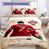 Cristiano Ronaldo Bedding Set Breathable Duvet Cover with Pillowcases Decorative Bed Linen for Bedroom Home Decoration Birthday Gift