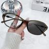 Vintage Oval Sunglasses for Women Men Elliptic Sun Glasses Female Round Eyewear  for Male Female Cat Eye Eyeglasses