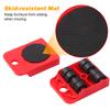 Heavy Furniture Moving Kit Easy Mover Appliance Roller Lifter Moving System with 4 Wheel Sliders