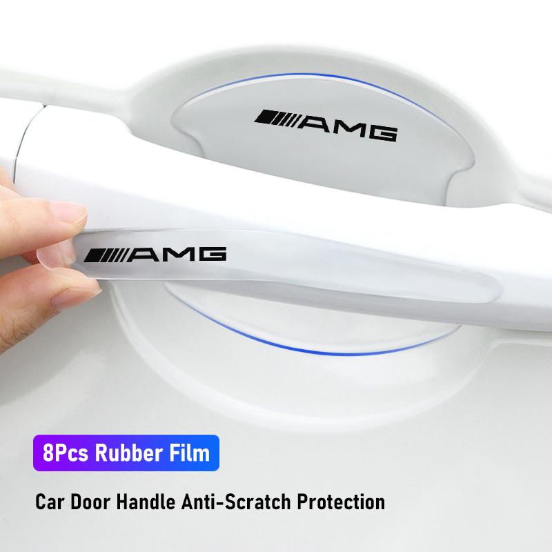 8Pcs TPU Car Door Handle Film Anti Scratch Stickers Decal For Mercedes Benz AMG GLE GLS CLA CLE GLC CLS GLA W223 W213 W206 W464 KUVWX1