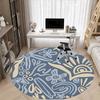 1pc Floral Patterns Office Round Area Rug, Indoor Mat Suitable For Office, Under Office Chairs Bedroom Living Room Home Decor, Room Deco