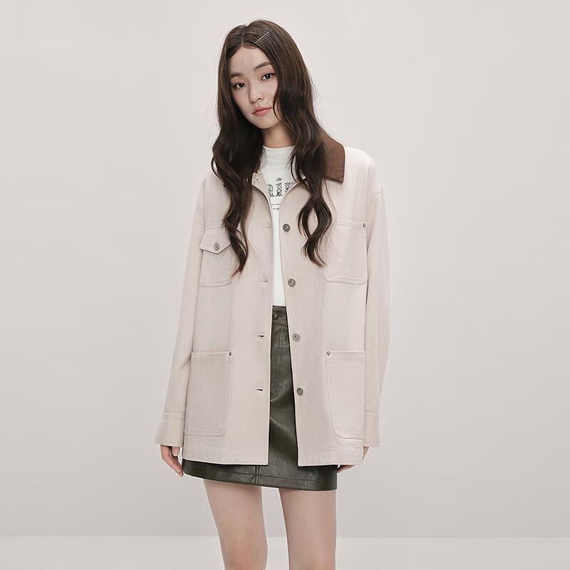 Ledian Women's Detachable Lapel Barn Style Jacket