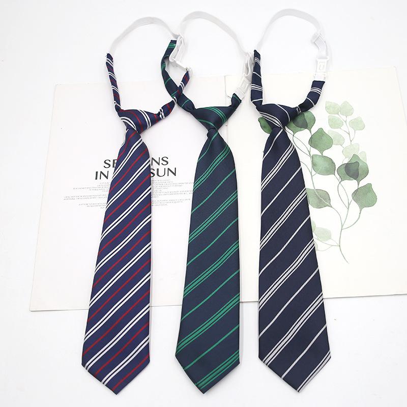 Yarn Striped Button Tie Necktie