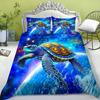 Turtle Duvet Cover Set, Sea Turtle Bedding Set For Children, Boys, Girls, Ocean Theme, Turtle Animal Bedding Set Bedroom Decor