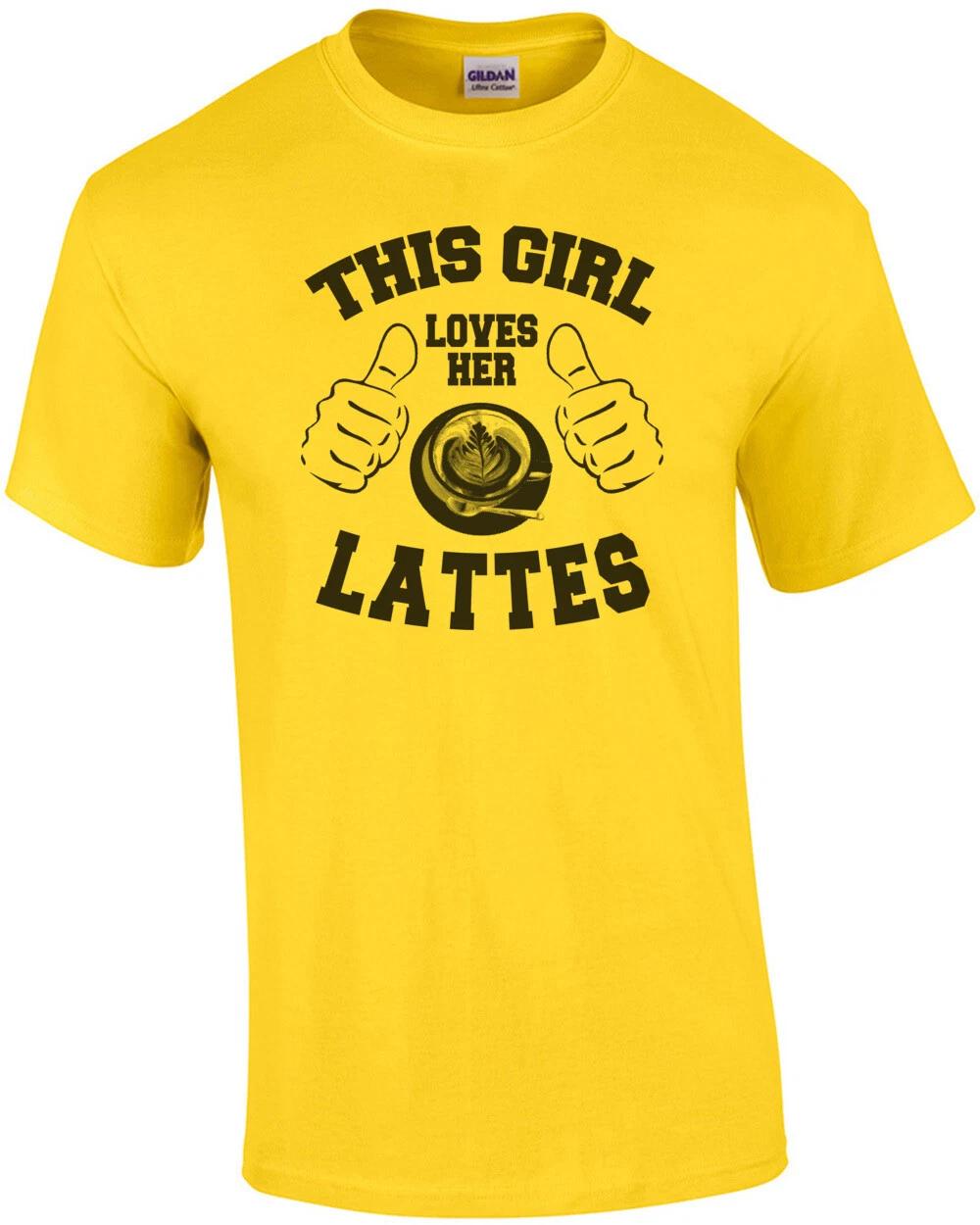 This Girl Loves Her Lattes T-Shirt S