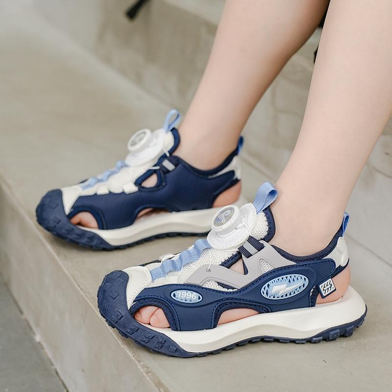 29-39 Children's Summer Anti Slip Wear Resistant Breathable Fashionable Baotou Sandals Beach Shoes
