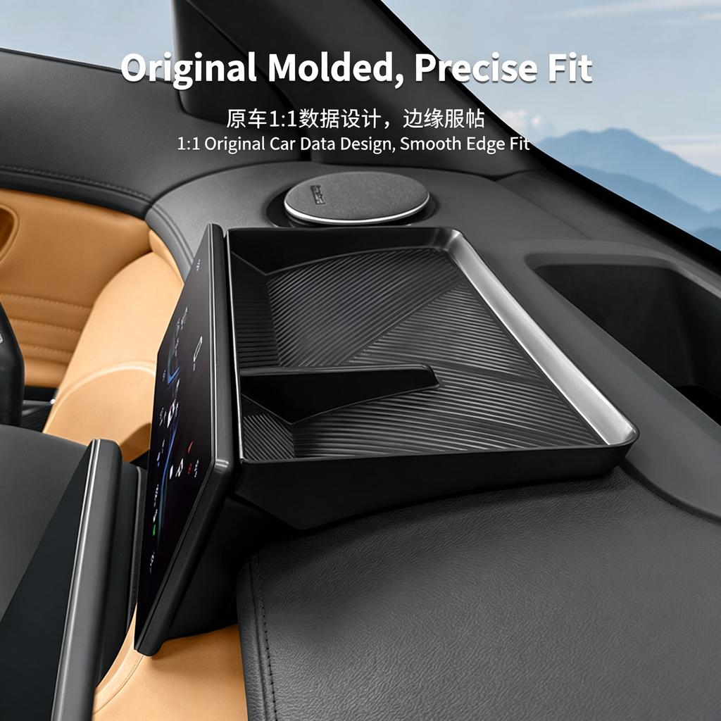 For Geely Starray EM-i EX5 EM-i Instrument Screen Rear Storage Box Car Storage Organization Interior Accessories