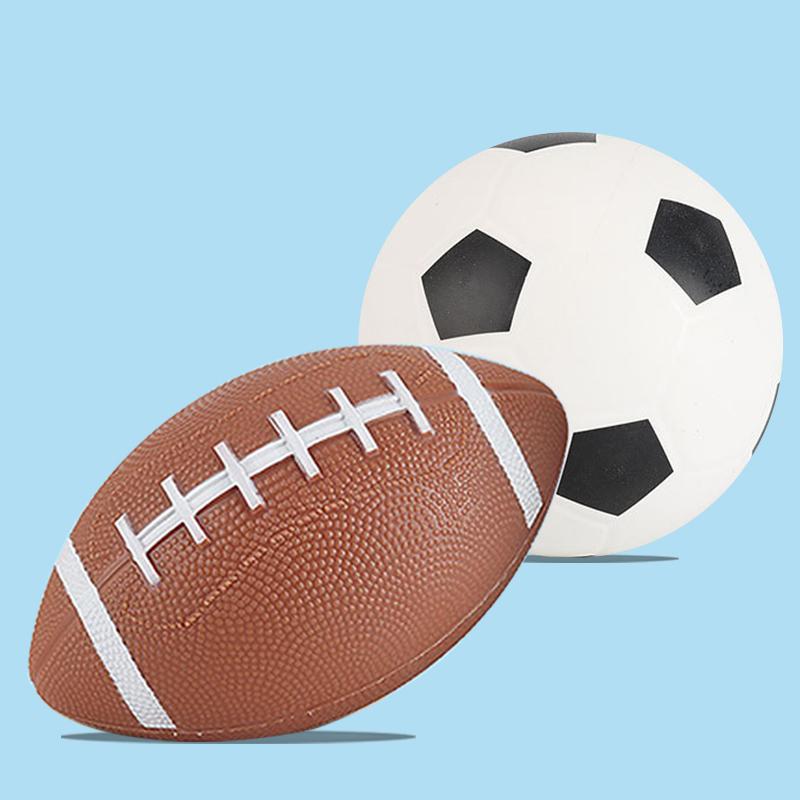 Mini Inflatable Balloon Football Rugby Elastic Indoor And Outdoor Sports Training Props Students Team Game Teaching Ball TMZ