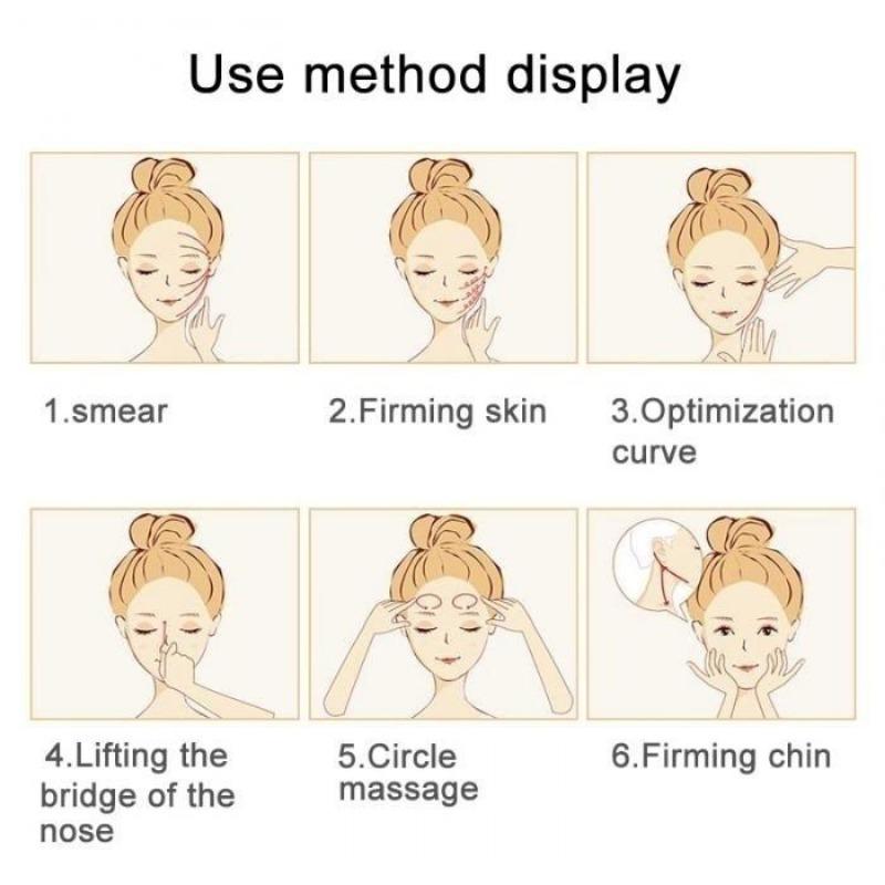 Pleťový zeštíhlující V krém, zpevňující a hydratační obličej, enzymový zeštíhlující krém, spalování tuků.