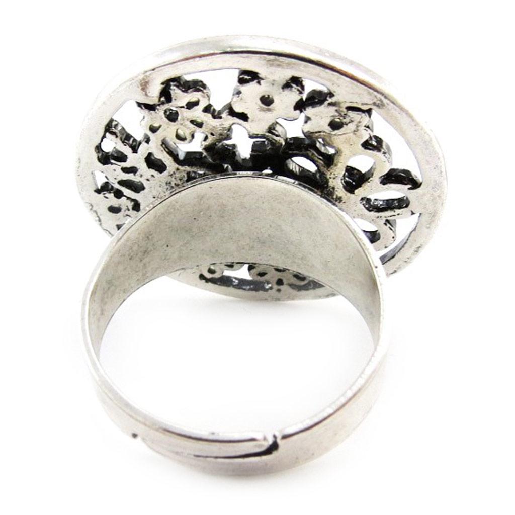 NOA [G0258] - Bague Créateur 'Paquerettes' blanc