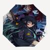 1pc Demon Slayer: Tanjiro Kamado & Nezuko Masked - Outdoor Umbrella | Automatic Opening/Closing | Portable 3-Fold Design | 8-Rib Iron Frame | Festival