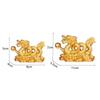 Auspicious Resin Golden Dragon Ornament For Living Room Office Wine Cabinet Craft Feng Shui Decoration