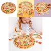 Wooden Simulation Single And Multi Layer Vegetable And Fruit Pizza Children Toy For Imaginative Play And Parentchild Interaction