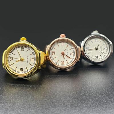 Quarz-Finger-Uhrenring für Damen und Herren, Paar-Ringe, digitale Uhren, elastisch, dehnbar, Finger-Punk-Ringe, Schmuck, Uhr