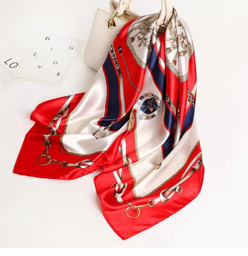 New Women's Silk Scarf – Thousand Miles of Rivers and Mountains Painting, Chinese Style Shawl, Perfect Gift for Mother's Day.