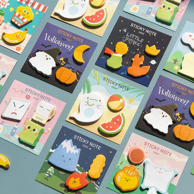 Meng Meng Rat Korean-Style Cute Cartoon Irregular Sticky Notes for Kids
