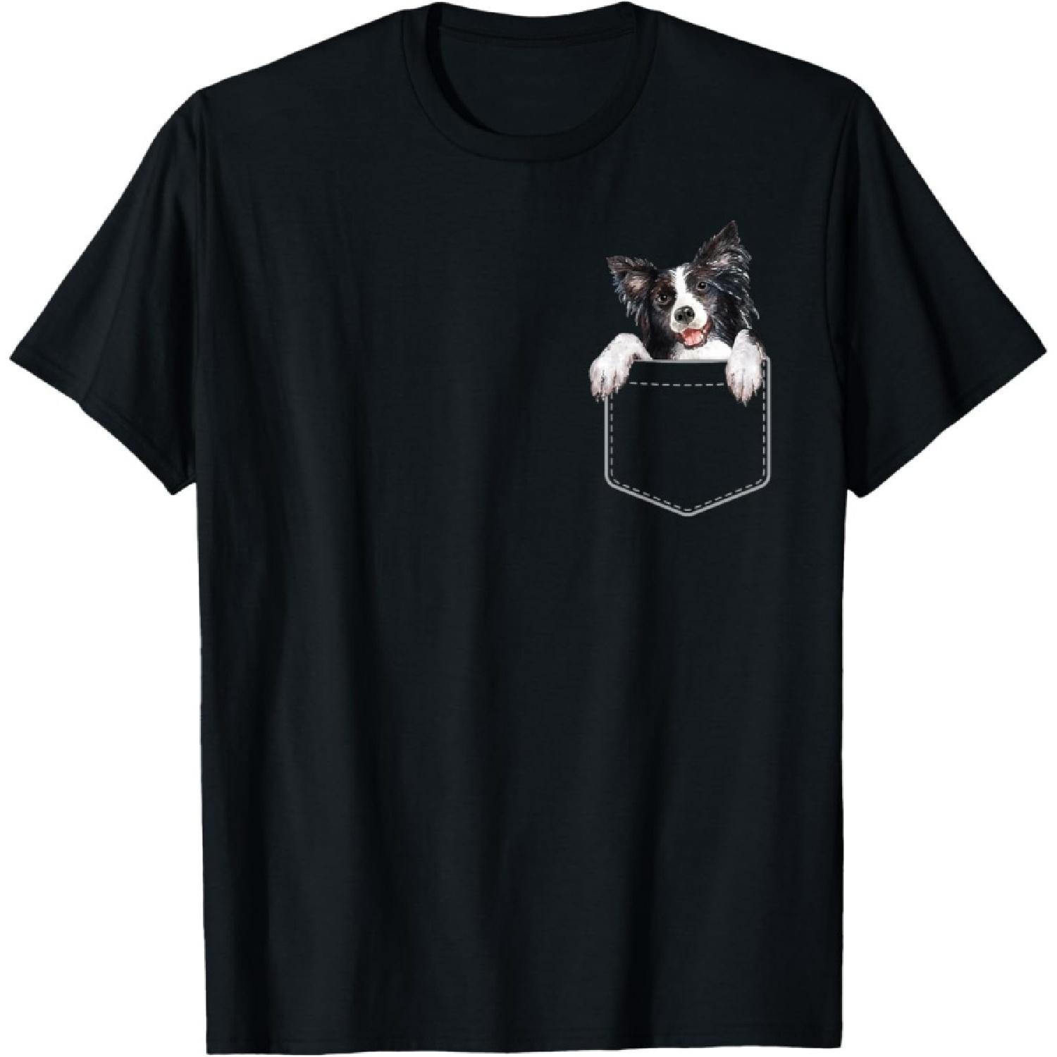 Border Collie Dog in Your Pocket Border Collie T-Shirt S