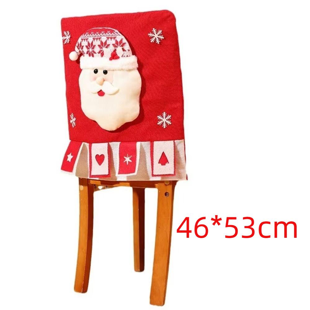 Cartoon Dinner Chair Seat Cover Seat Protector Wear for Chairs Christmas Chair Cover Party Decor