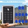 125KHz Proximity Single Door Access Control System Keypad with 10pcs ID Keyfobs for   Security, Smart Card Standalone Reader Supports Passwo
