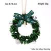 Mini Christmas Wreath Hanging Bell: Festive Car, Tree, and Window Decoration Pendant