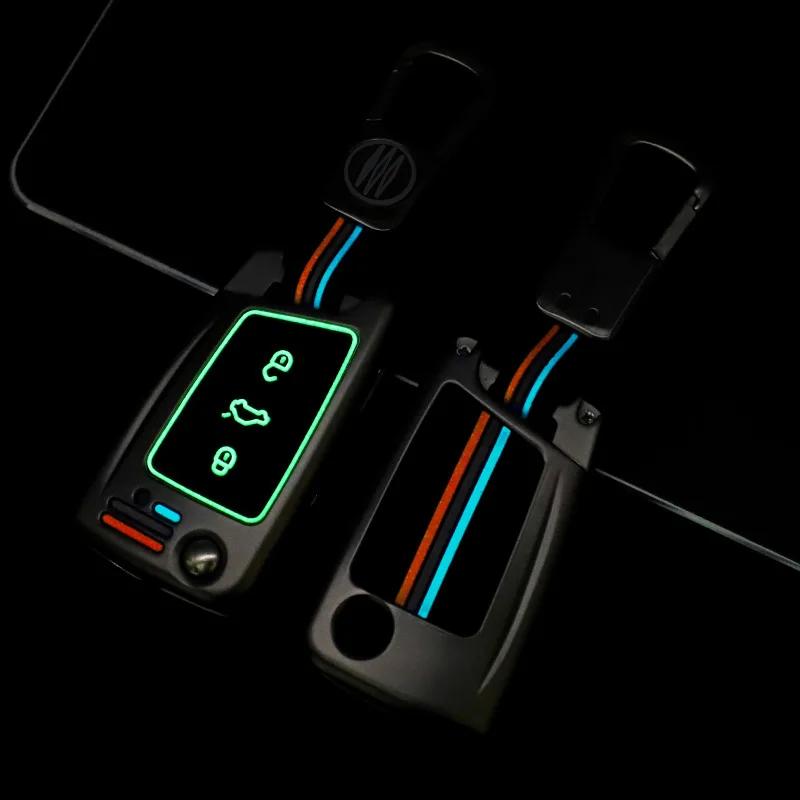 Car Remote Key Case Cover Shell For VW Volkswagen Golf 7 MK7 Tiguan MK2 For SEAT Ateca Leon FR 2 Ibiza For Skoda Octavia A7