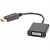 Kabel Adapter Lanberg AD-0007-BK DisplayPort (M) -> DVI-D (F)(24+5) Dual Link