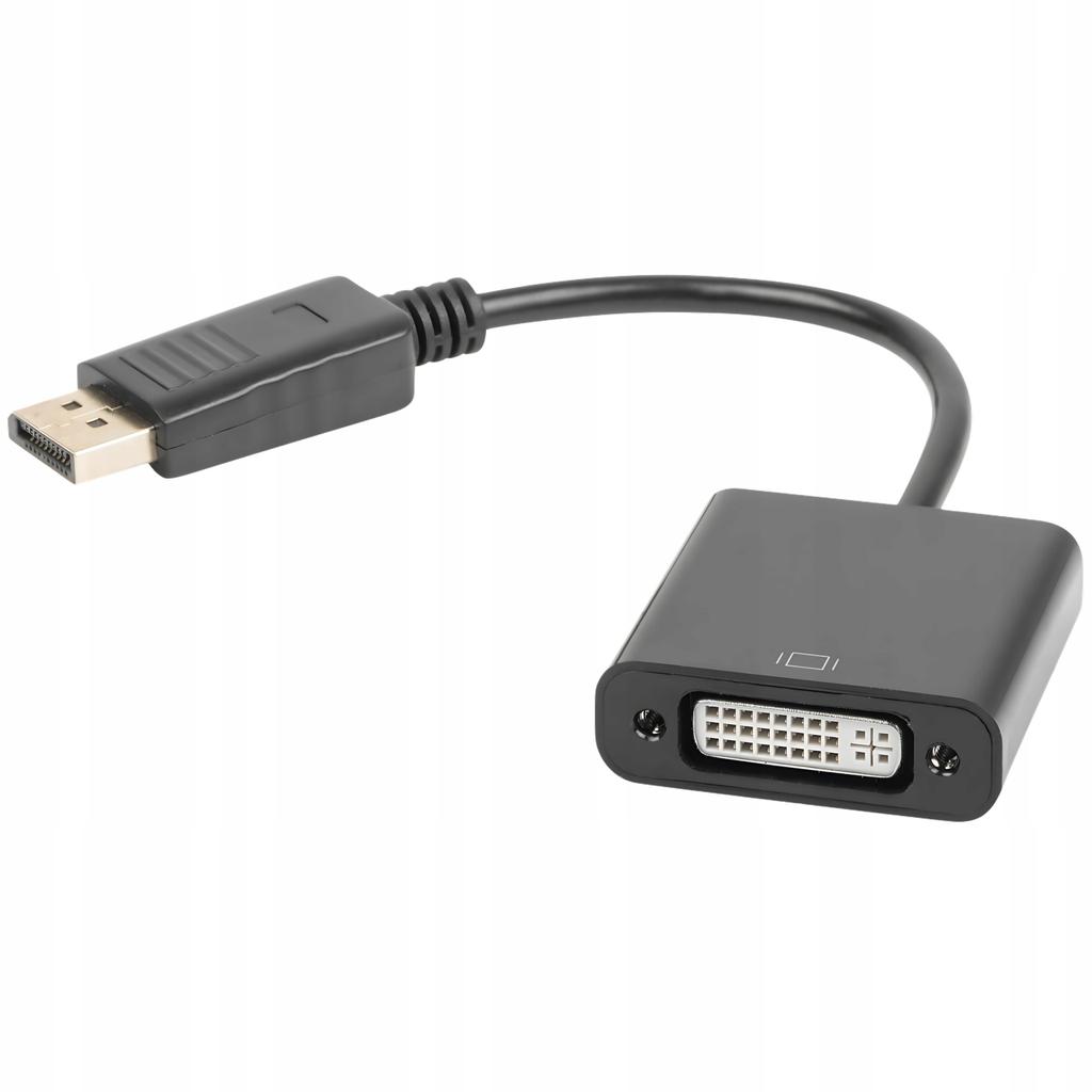 Kabel Adapter Lanberg AD-0007-BK DisplayPort (M) -> DVI-D (F)(24+5) Dual Link