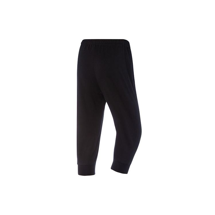 Li Ning Training Series Loose Fit Cropped Pants Women Bottoms Black AKQQ054-1