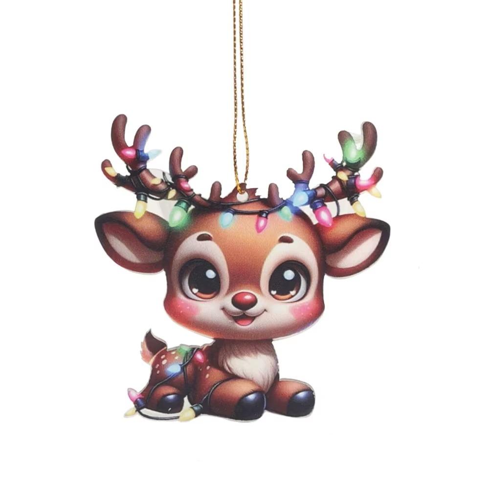 

Snowman Santa Claus Hanging Pendant Cartoon Car Haning Pendants Christmas Day Style 6