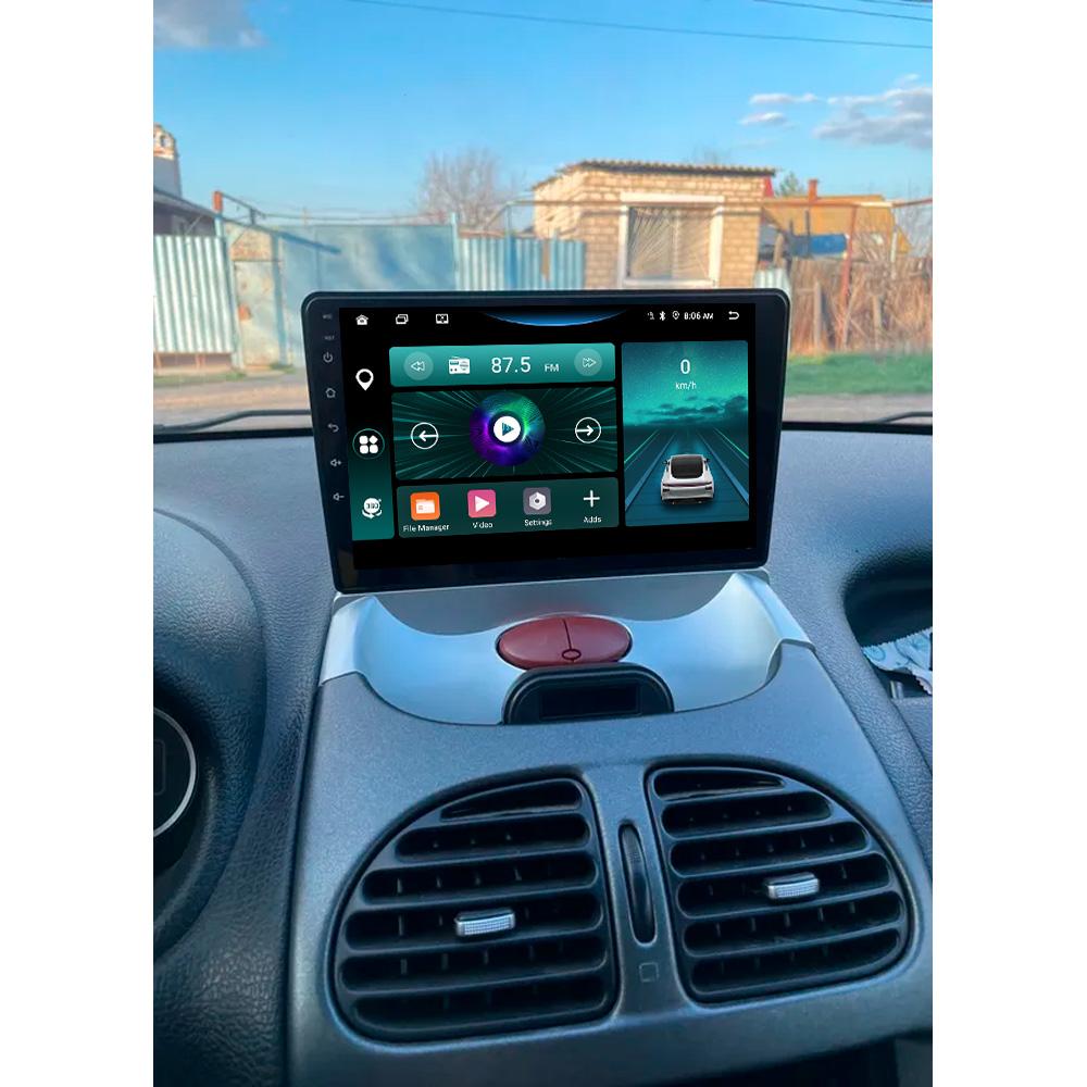X-REAKO Car Video Player for  Peugeot 206 2004-2008 GPS Navigation Built-in Dsp Carplay Autoradio Android Head Unit