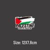 Palestine Flag Anti-War Support Decal: Creative Solidarity Slogan for Car or EV Windows