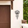 Metal Wall Art, Spiritual 1pc Metal Wall Decoration, Buddhist Symbol Wall Decoration,Housewarming Decoration Wall Hanging
