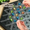 Chain Triangle Chess Game Triangle Rubber Band Game Educational Interactive Game Set Suitable for Family Party Gifts