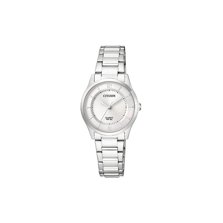 CITIZEN Quartz Movement Stainless Steel Strap Watch 26mm Women s Watch White Dial ER0201 81A ER0201-81A White Dial