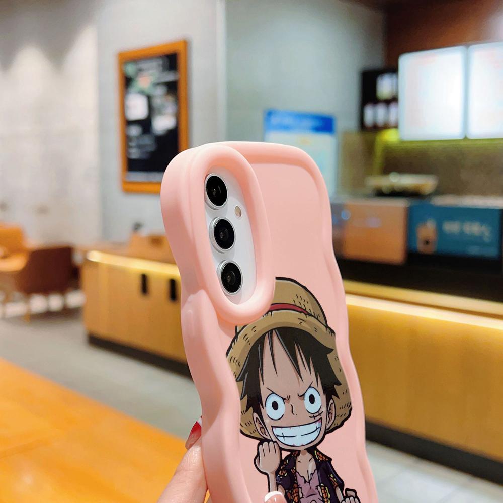 LZ28 One Piece Luffy Gear 5 Silicone Phone Cases for Samsung A15 A16 S23 FE S24 Ultra A34 A54 A14 A55 Motorola G32 E14 OnePlus Soft Cover