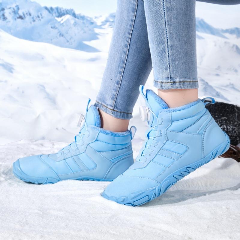 High-top Snow Boots Plush Winter Outdoor Sneakers Anti-slip Hiking Sports Shoes Warm Ankle Boots Cotton Shoes Size 27-47