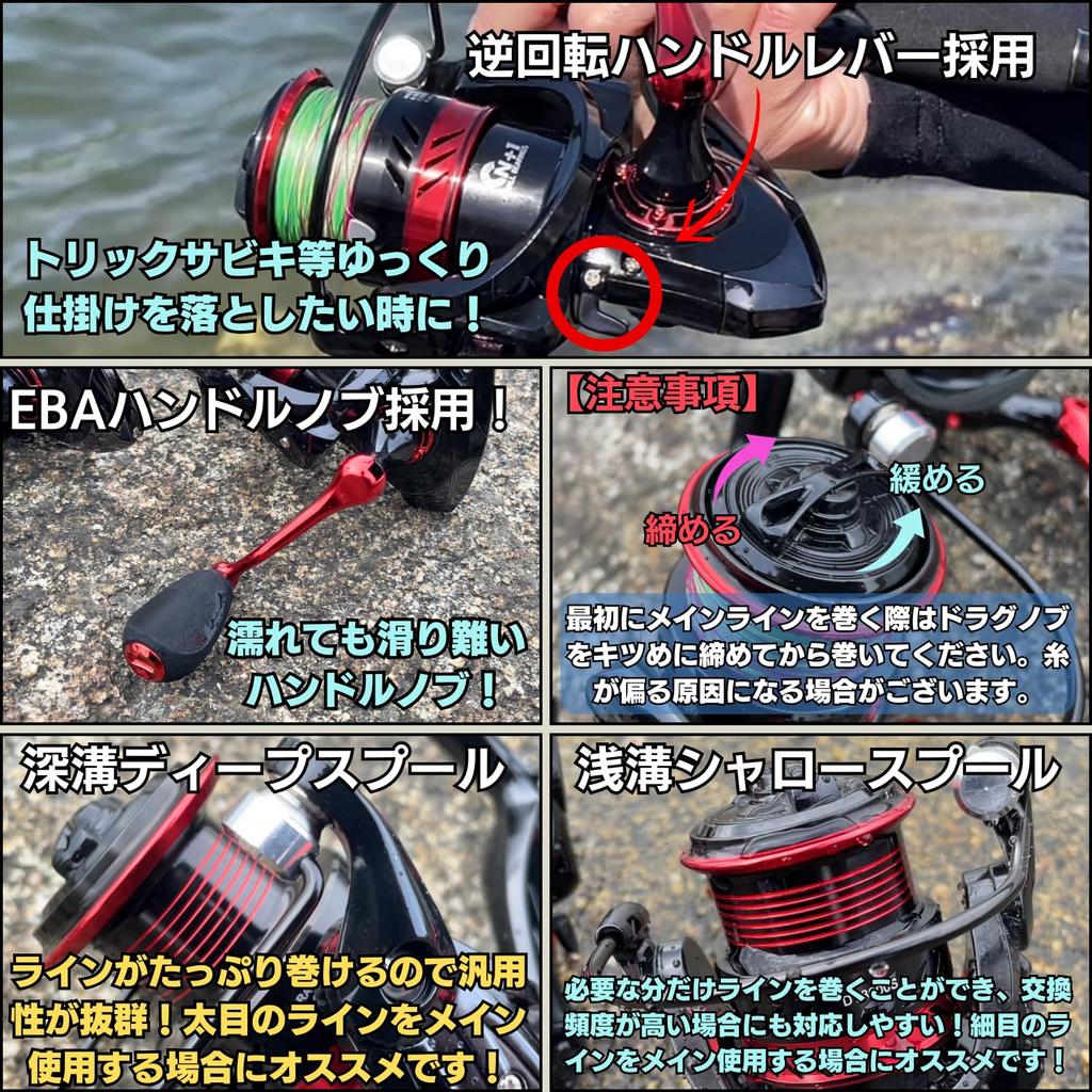 [TACKLAND] Kostengünstige, leistungsstarke Spinnrolle mit Übersetzungsverhältnis (5.2:1) Flache Rillenspule Normales Getriebe DY1000S DY2000S DY3000S Links und rechts