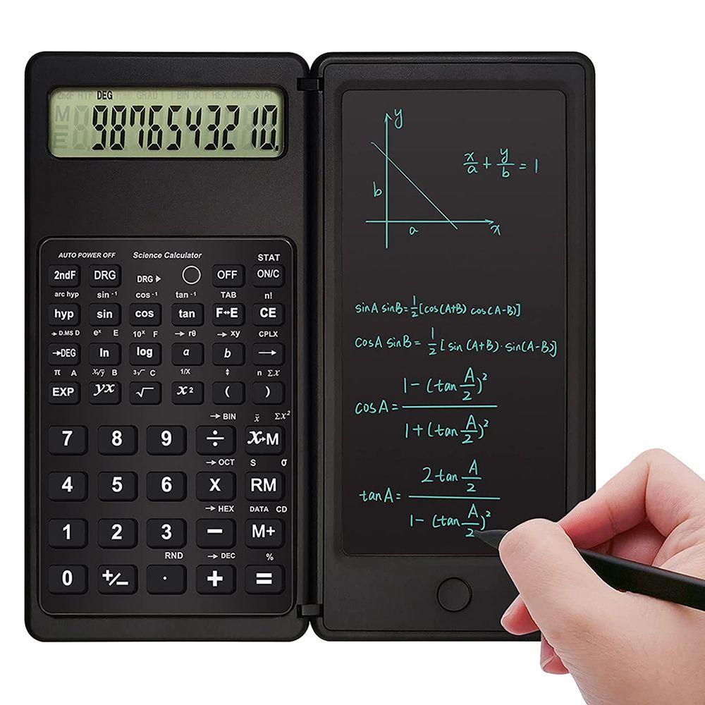 10-Digit Digital Foldable Desk Scientific Calculators with an Erasable Writing Tablet Large Display