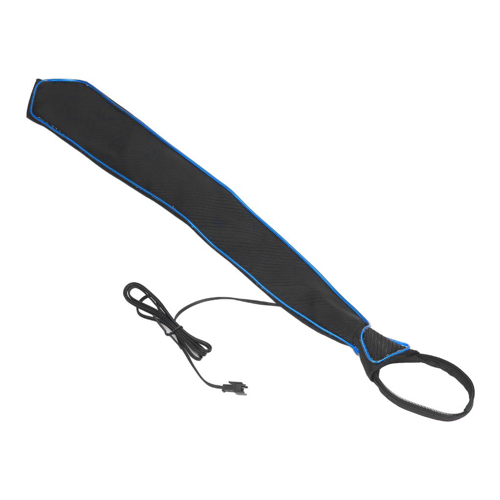 LED Necktie Lighting Modes Adjustable Polyester Key Switch Light Up Neck Tie for Carnival Music