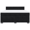 Maison Exclusive - Lattenrost-Bettgestell mit Matratze Schwarz 180x200 cm Samt
