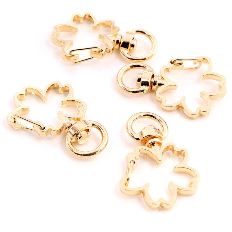 10pcs Cat Heart Snap Hook Trigger Clips Buckles For Keychain Lobster Lobster Clasp Hooks for Key Ring Clasp Jewelry Supplies
