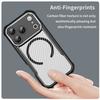 For iPhone 17 Pro Case Compatible with MagSafe Hybrid Phone Cover Carbon Fiber
