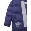New Era Oversized Logo Print Quilted Loose Fit Zipper Down Jacket Unisex Outerwear Purple 12877421