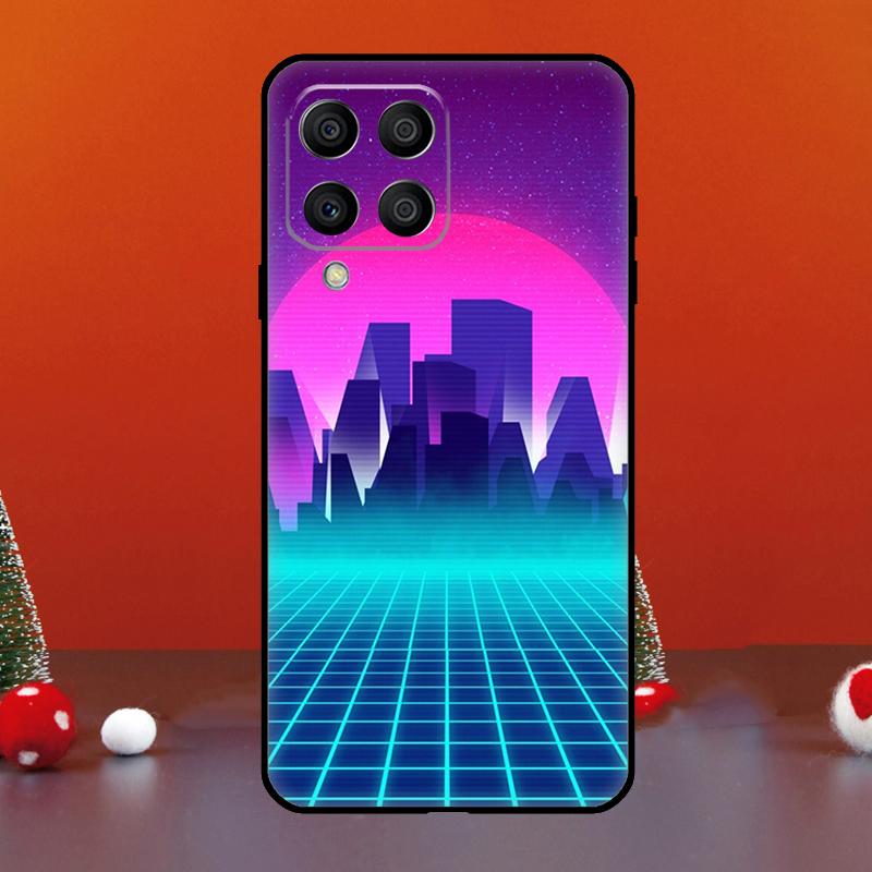 Синтвейв 80-х Ретро Неон вэйпорвейв Для Samsung Galaxy M21 M31 M55 M15 M11 M13 M33 M35 M53 M14 M34 M54 M12 M32 M52 M06 M16 Чехол