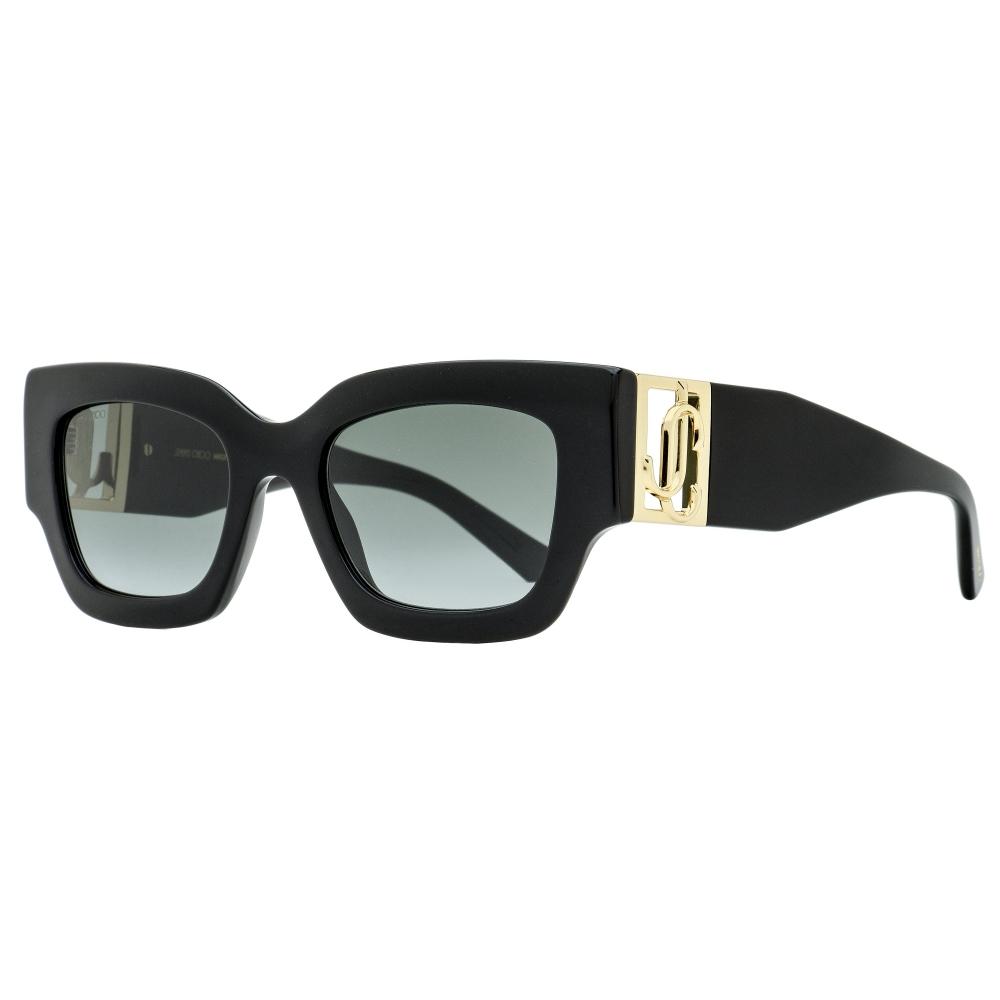 

Jimmy Choo Women s Rectangular Sunglasses Nena 8079O Black Gold 51mm 8079o