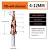 "Green Forest Pagoda Drill Bit, Stainless Steel Metal Hole Opener, Alloy Electric Step Drill Bit"