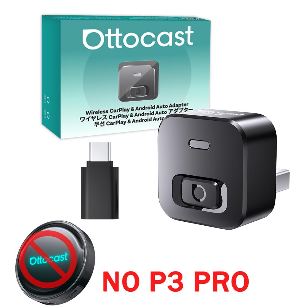 

Ottocast OttoAibox P3 Pro AI Box Wireless CarPlay Android Auto QCM 6225 HDMI YouTube Netflix Video for Benz VW Ford Toyota Eurasian version