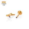 F136 Titanium Alloy Moon, Lightning, Deer & Star Lip and Ear Cartilage Stud Earrings for Body Piercing.